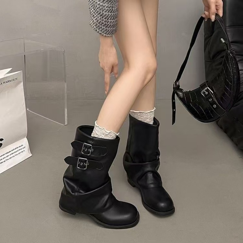 Botas Negras de Media Pantorri - No Show Sock Women reseña y precio